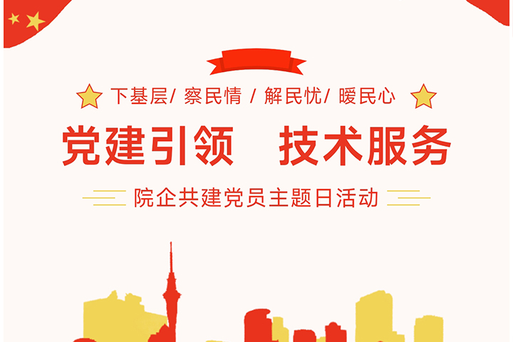 “黨建引領(lǐng)，技術(shù)服務(wù)”---院企共建黨員主題日活動